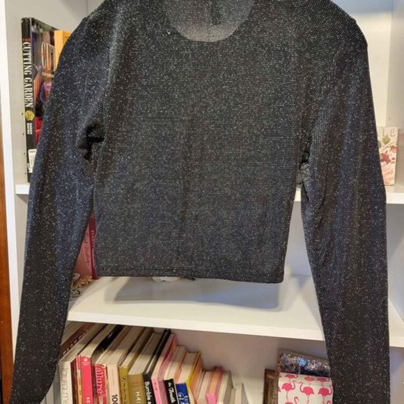 Black Sparkly 2-Piece from H&M. Size Medium. Stretchy, Lightweight, Worn Once. - Picture 7 of 9
